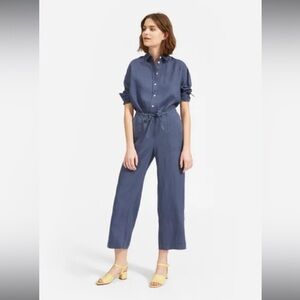 NWT Everlane The Linen Pant In Blue Indigo Size 2